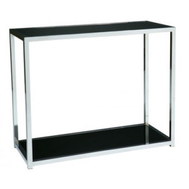 Avenue Six Yield Foyer Table in Chrome Finish