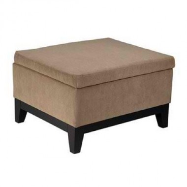 Ave-Six Merge Storage Ottoman in Easy Brownstone Fabric