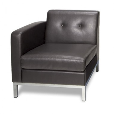 Ave-Six Wall Street Single Leather Arm Chair LAF Hover