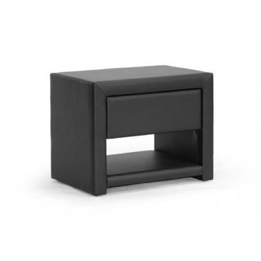 Baxton Studio Massey Upholstered Modern Nightstand