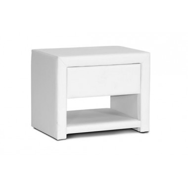 Baxton Studio Massey Upholstered Modern Nightstand Hover