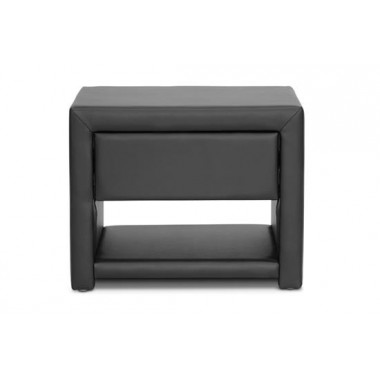 Baxton Studio Massey Upholstered Modern Nightstand Hover