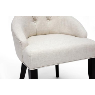 Baxton Studio Halifax Beige Linen Dining Chair - Set of 2 Hover