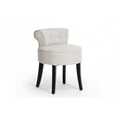 Baxton Studio Millani Linen Modern Lounge Stool Hover