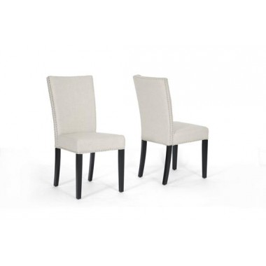 Baxton Studio Harrowgate Linen Modern Dining Chair - Set of 2 Hover