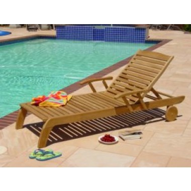 Lanza Teakwood Hampton Chaise Lounge