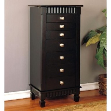 Powell Merlot Jewelry Armoire
