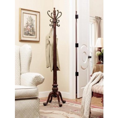 Powell Barrier Reef Coat Rack in Warm Nut Brown"