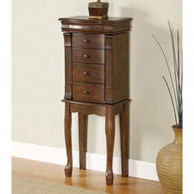 Powell Louis Philippe Walnut Jewelry Armoire