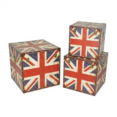 Screen Gems Union Jack Trunks - Set of 3