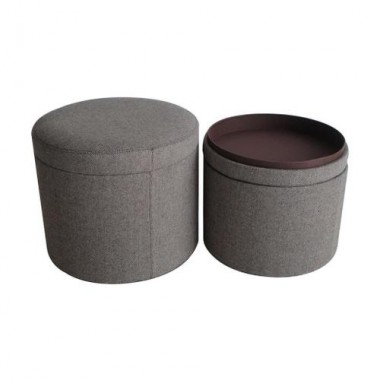 Screen Gems Mandalay Tweed Storage Ottoman
