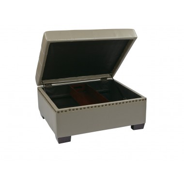 Ave-Six Detour Storage Ottoman with Tray Hover
