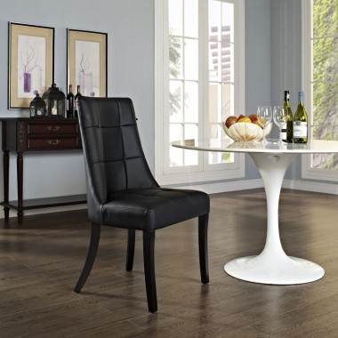 Modway Noblesse Vinyl Dining Side Chair Hover