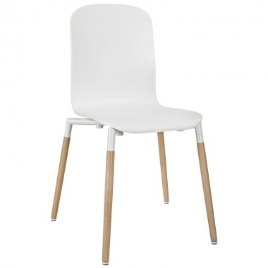 Modway Stack Wood Dining Chair Hover