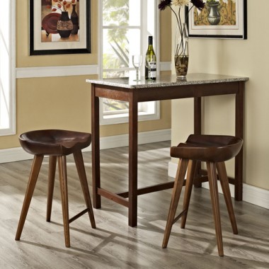 Modway Stellar Stool in Walnut