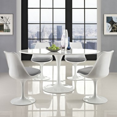 Modway Lippa 60" Oval-Shaped Dining Table