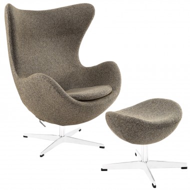 Modway Glove Lounge Chair and Ottoman Set Hover