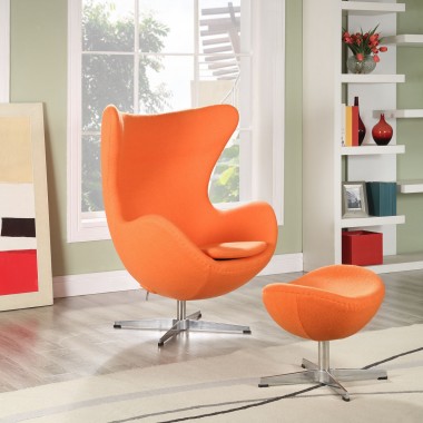 Modway Glove Lounge Chair and Ottoman Set Hover