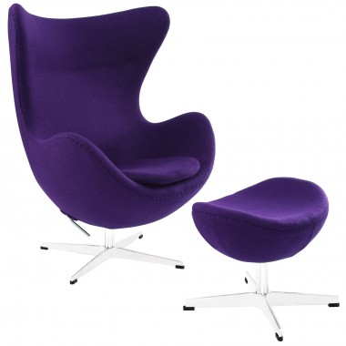 Modway Glove Lounge Chair and Ottoman Set Hover
