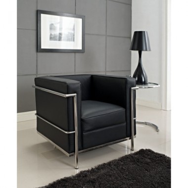 Modway Charles Petite Leather Armchair
