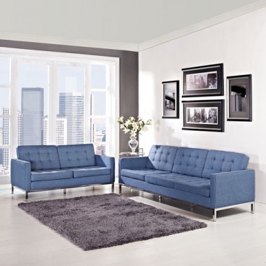 Modway Loft Loveseat and Sofa Set of 2