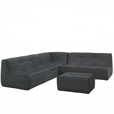 Modway Align 4 Piece Upholstered Sectional Sofa Set Hover