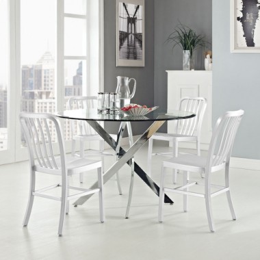 Modway Deck Dining Side Chair Set of 4