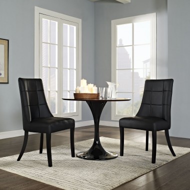 Modway Noblesse Vinyl Dining Chair Set of 2 Hover