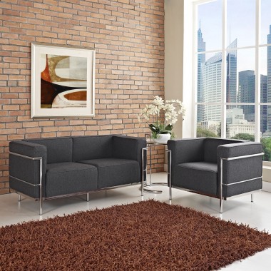 Modway Charles Armchair and Loveseat Set of 2 Hover