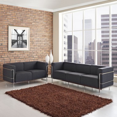 Modway Charles Loveseat and Sofa Set of 2