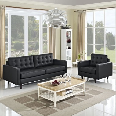 Modway Empress Sofa and Armchair Set of 2 Hover