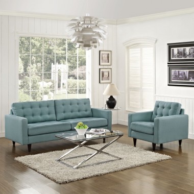 Modway Empress Armchair and Sofa Set of 2 Hover