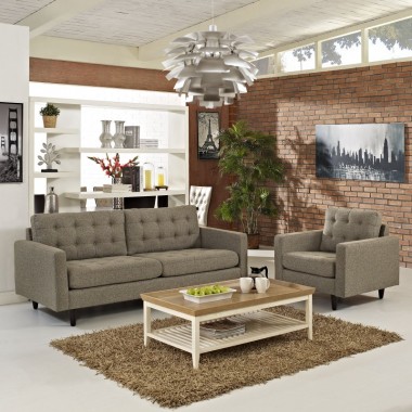 Modway Empress Armchair and Sofa Set of 2 Hover