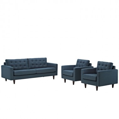 Modway Empress Sofa and Armchairs Set of 3 Hover