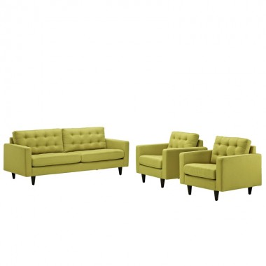 Modway Empress Sofa and Armchairs Set of 3 Hover