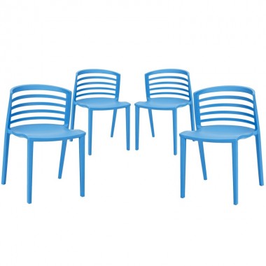 Modway Curvy Dining Chairs Set of 4 Hover