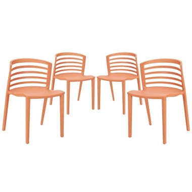 Modway Curvy Dining Chairs Set of 4 Hover