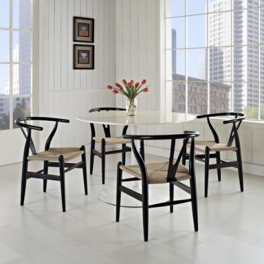 Modway Amish Dining Armchair Set of 4