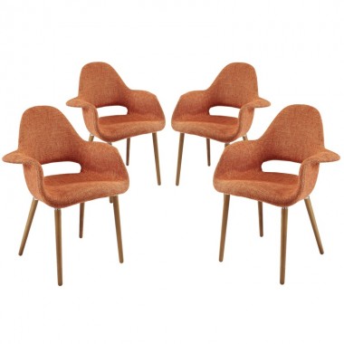 Modway Taupe Dining Armchair Set of 4 Hover