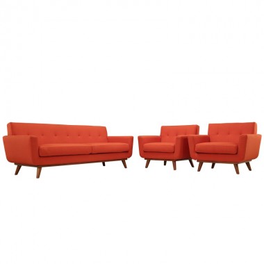 Modway Engage Armchairs and Sofa Set of 3 Hover