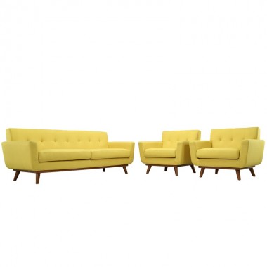 Modway Engage Armchairs and Sofa Set of 3 Hover
