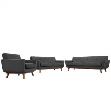 Modway Engage Sofa Loveseat and Armchair Set of 3 Hover