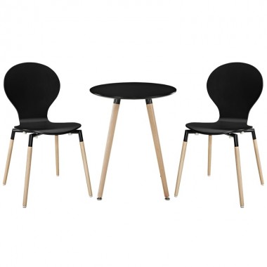 Modway Path Dining Chairs and Table Set of 3 Hover