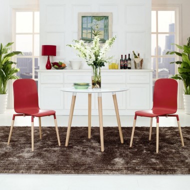 Modway Stack Wood Dining Chairs Set of 2 Hover