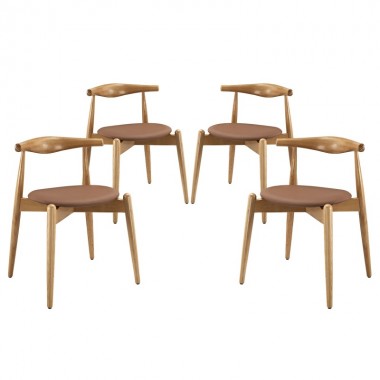 Modway Stalwart Dining Side Chairs Set of 4 Hover