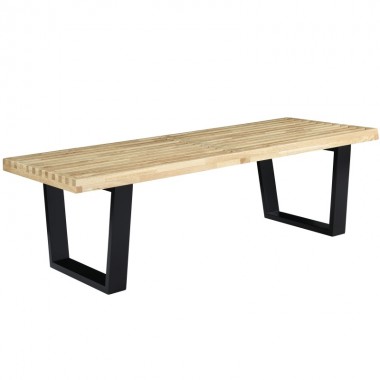 Modway Sauna 4' Bench in Natural Hover