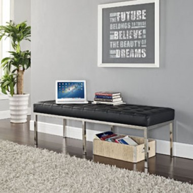 Modway Loft Three-Seater Bench