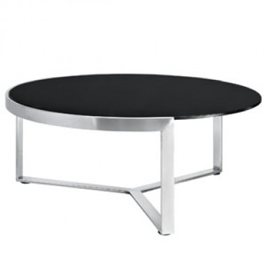 Modway Disk Coffee Table in Black Hover