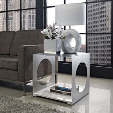 Modway Surpass Side Table in White