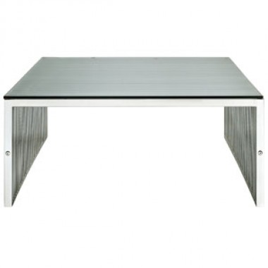 Modway Gridiron Coffee Table in Silver Hover